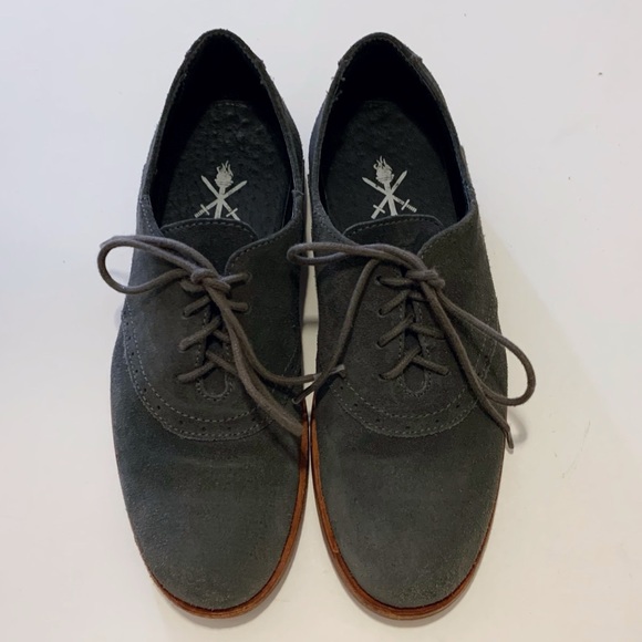 Opening Ceremony Gray Suede Oxfords - Picture 1 of 8